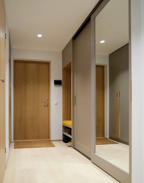 Wooden sliding doors